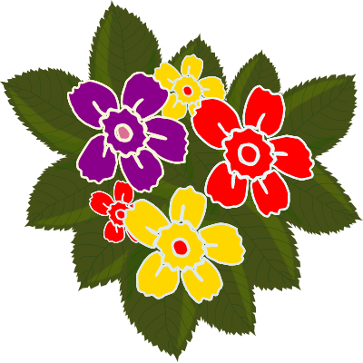 Flores Flowers clipart