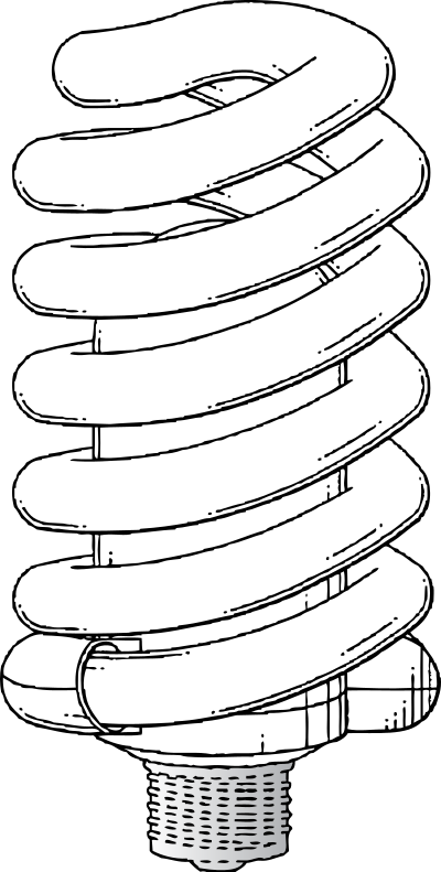 Flourescent bulb clipart
