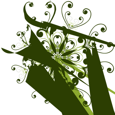 Flourish Flower Design 11 clipart