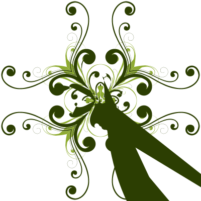 Flourish Flower Design 2 clipart