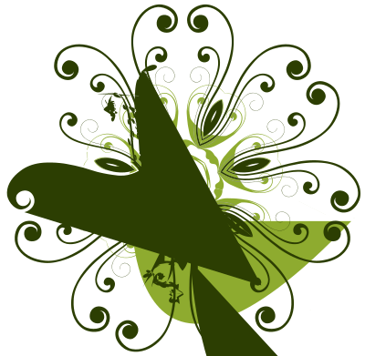 Flourish Flower Design clipart