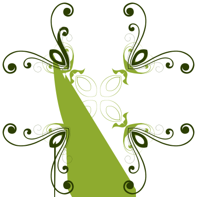Flourish Flower Design 3 clipart