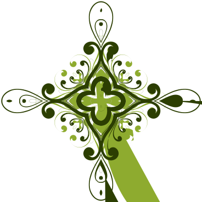 Flourish Flower Design 4 clipart
