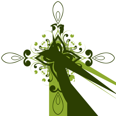 Flourish Flower Design 5 clipart