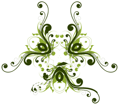 Flourish Flower Design 9 clipart