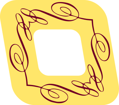 Flourish frame 2 (colour) clipart