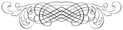 Flourish Line Art Divider 2 clipart