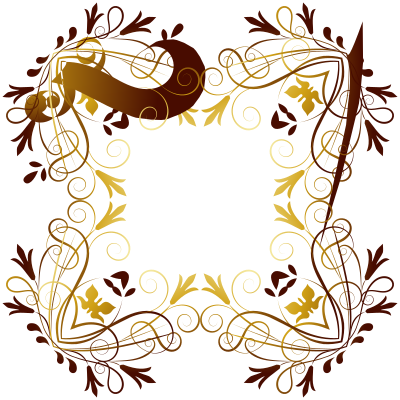 Flourishy Floral Design 10 clipart