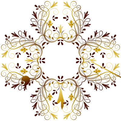 Flourishy Floral Design 13 clipart