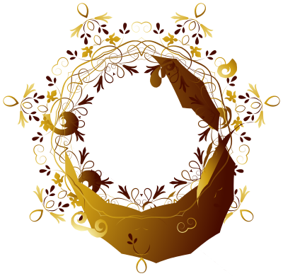 Flourishy Floral Design 14 clipart