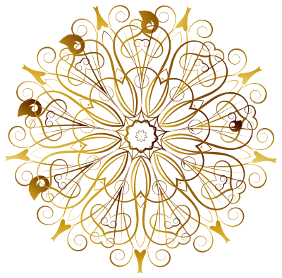 Flourishy Floral Design 16 clipart