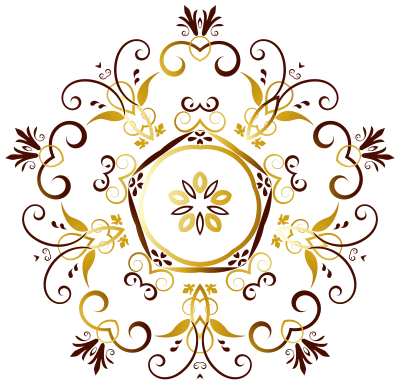 Flourishy Floral Design 17 clipart