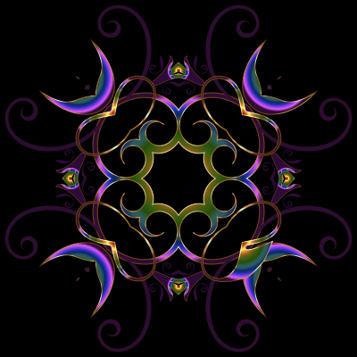 Flourishy Floral Design 18 clipart
