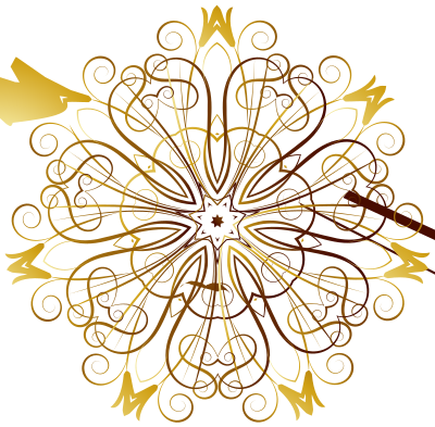 Flourishy Floral Design clipart