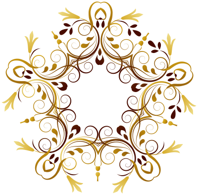 Flourishy Floral Design 4 clipart