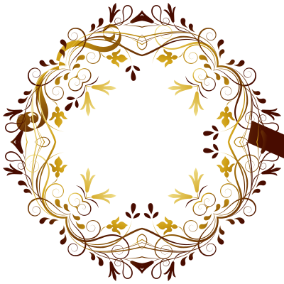 Flourishy Floral Design 9 clipart