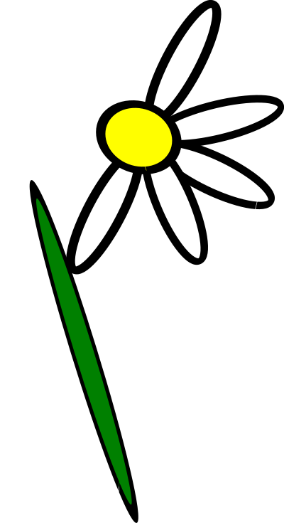 Flower 1 white clipart