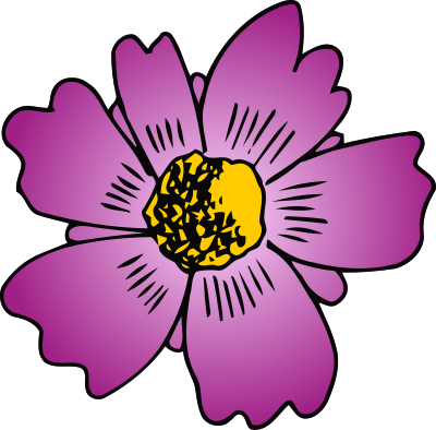 Flower 199 (colour) clipart