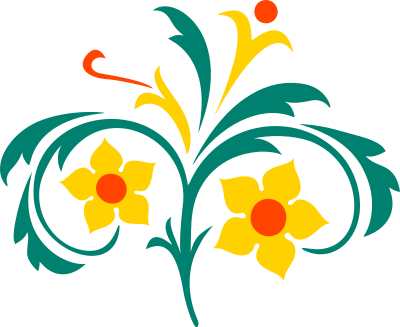 Flower 215 (colour) clipart