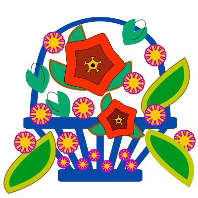 Flower Basket clipart