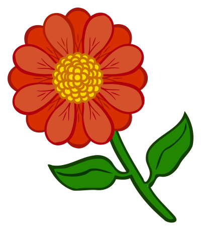 Flower - coloured clipart