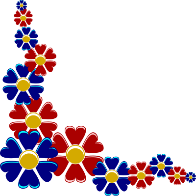 Flower corner clipart
