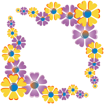 Flower Corner Variation Frame clipart