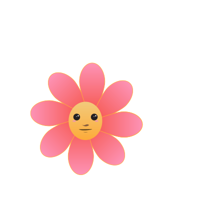 Flower face clipart