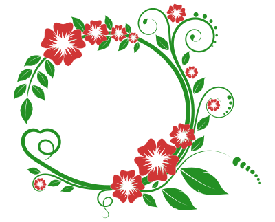 Flower Frame - Colour Remix clipart