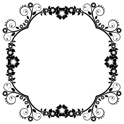 Flower Frame Extrapolated clipart