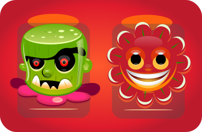 Flower Game character - splash feature art - top quality clipart