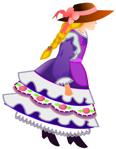 Flower-girl clipart