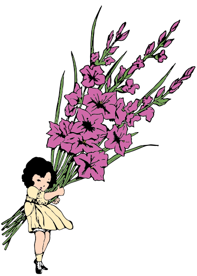 Flower girl clipart