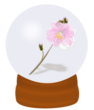 Flower globe clipart