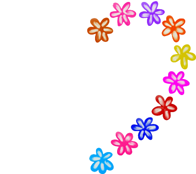 Flower heart clipart