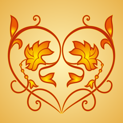 Flower Heart Pattern clipart