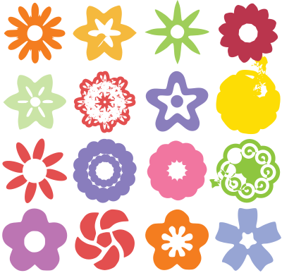 Flower Icons clipart