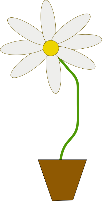 Flower in a pot clipart