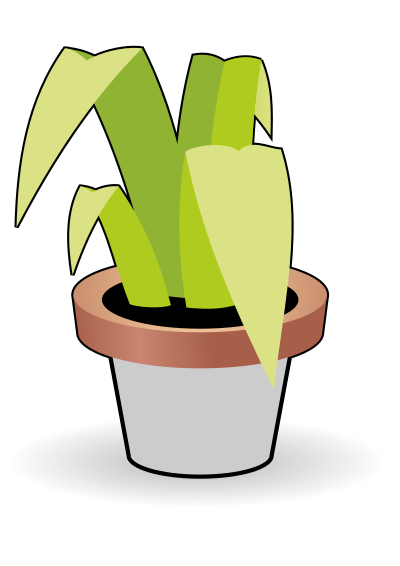 Flower in a pot clipart