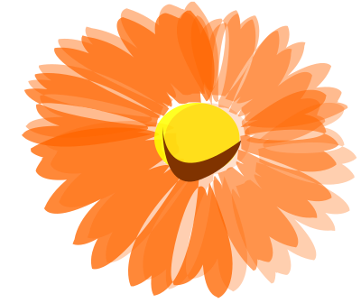 Flower-inked clipart