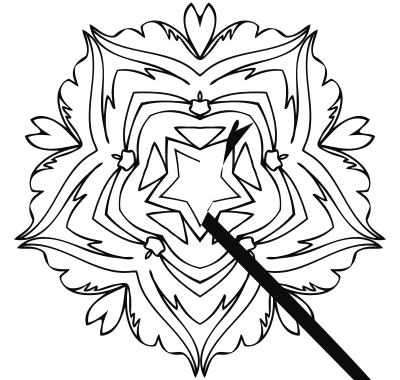 Flower Line Art 2 clipart