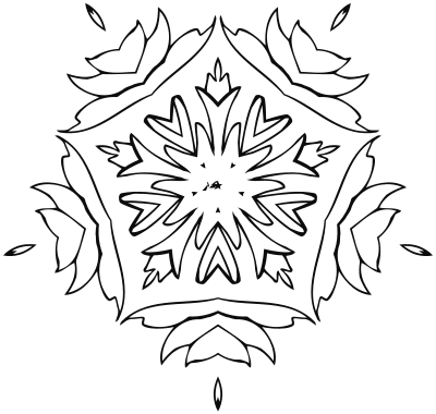 Flower Line Art 4 clipart