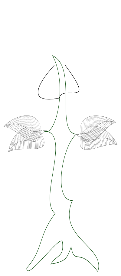 Flower path #1 clipart