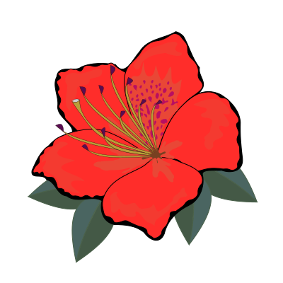 Flower - Red Remix clipart