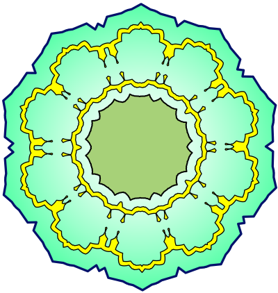 Flower roundel clipart