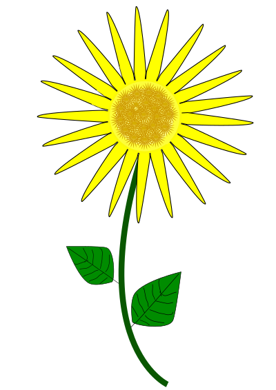 Flower, Sunflower clipart