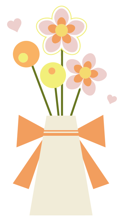 Flowers And Hearts clipart