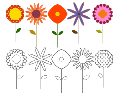 Flowers Elements clipart
