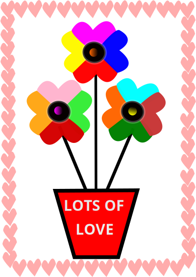 Flowers, Hearts clipart