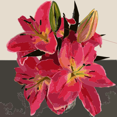 Flowers make good smell clipart
